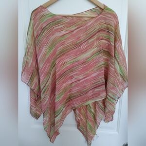 Lexicon Silk Flowy Shall ~ Size OS (LP)